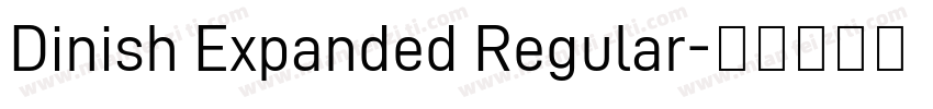 Dinish Expanded Regular字体转换